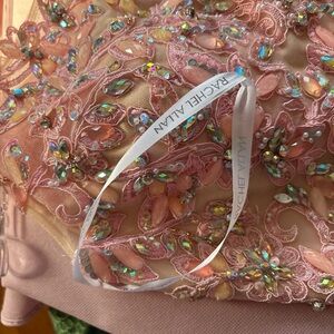 Rachel Allan Pink One Shoulder Dress